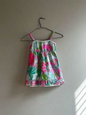 Lilly Pulitzer Pink & Green Floral Dress